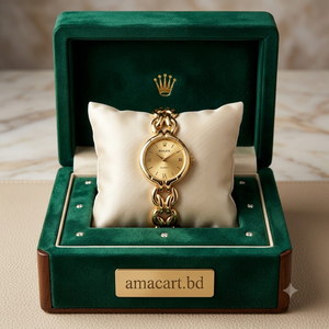 Elegant Oval-Dial Metallic Bracelet Watch
