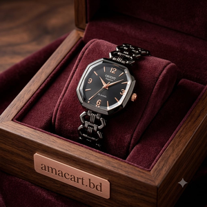 Luxury Diamond-Cut Crystal Quartz Ladies Watch