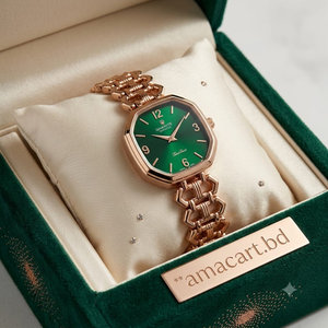 Luxury Diamond-Cut Crystal Quartz Ladies Watch