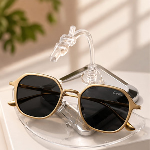 Urban Hexagon Gold Frame Sunglasses