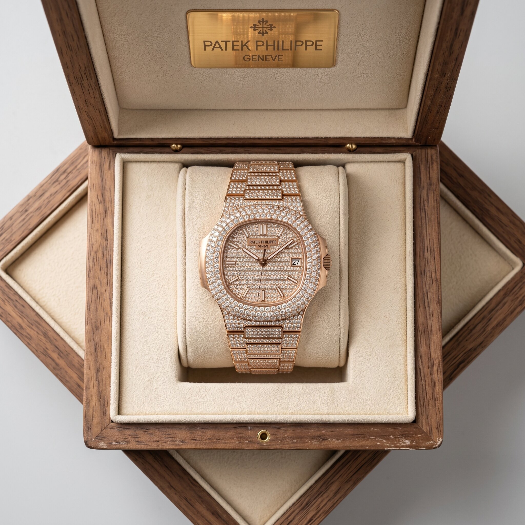 Royal Iced Diamond mes smart  Watch